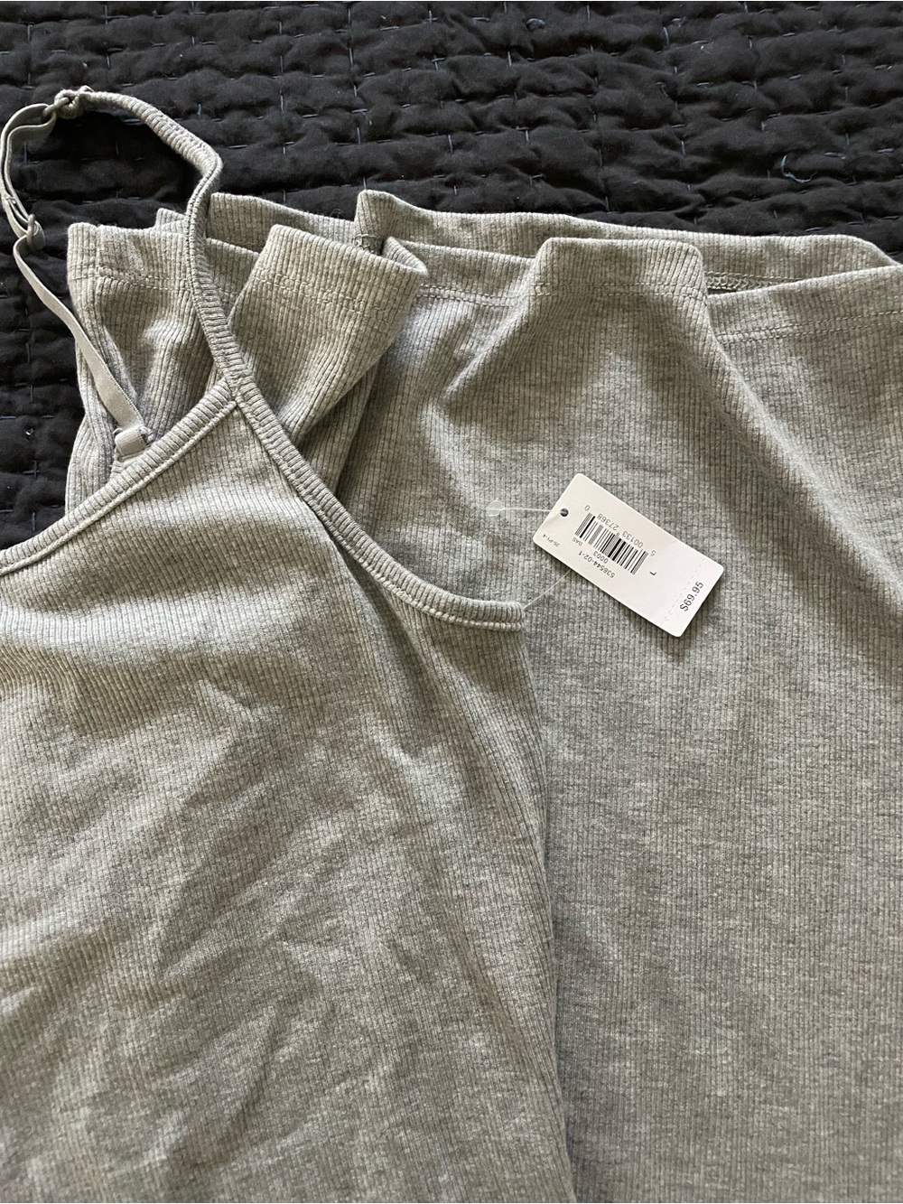 GAP Grey Spaghetti-Strap Maxi Slip Dress - Picture 3 of 4